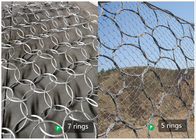 Flexible Rockfall Protection Netting 200KJ-2000KJ Ring Netting For 5 Rings