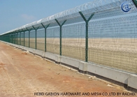 PVC Coated Welded Wire Mesh Fencing 4.0mm 5.0mm Airport Security Fence For Protecting