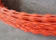 Airport Razor Fencing Wire Length Customized Razor Concertina Coil