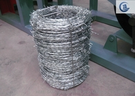 High Tension Barbed Wire Fence Silver / Green Color For Military