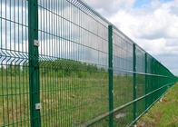 Green Plastic Coated Wire Mesh Fencing For School / Plant / Highway