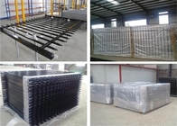 Galvanzied / PVC Powder Coated Steel Pipe Fence 2.0m Width Custom Accepted