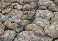 Kotak Gabion Dilapisi PVC Hijau 3mX1mX1m Dinding Gabion Modern Untuk Perlindungan Pantai