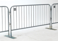 Traffic Metal Crowd Control Barriers / Metal Pedestrian Barriers For Temporary Isolation