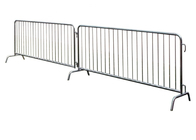 Customized Crowd Control Barriers , Stainless Steel Removable Temporary Fence