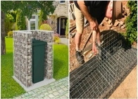 Outdoor Welded Square Gabion Planter Wall Q235 Balck Wire Material