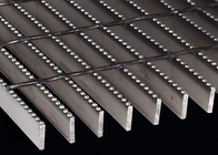 Welded Steel Bar Grating , Serrated Steel Grating for Floor / Walkway