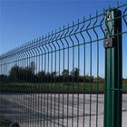 Galvanized Metal Security Welded Mesh Fencing with Opening Size 75mm x 12.5mm with Concertina wire