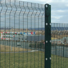 Galvanized Metal Security Welded Mesh Fencing with Opening Size 75mm x 12.5mm with Concertina wire