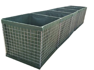 Defensive barrier wall hot dipped galvanized gabion for military and flood control with razor wire