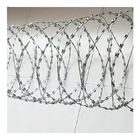 Hot dipped  galvanized concertina razor wire coil as security fence Chinese factory