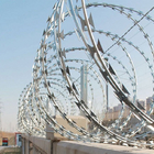 Hot dipped  galvanized concertina razor wire coil as security fence Chinese factory