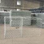 Double Twist Weaving Gabion Basket Ukuran Mesh 60x80mm untuk Proyek Lansekap