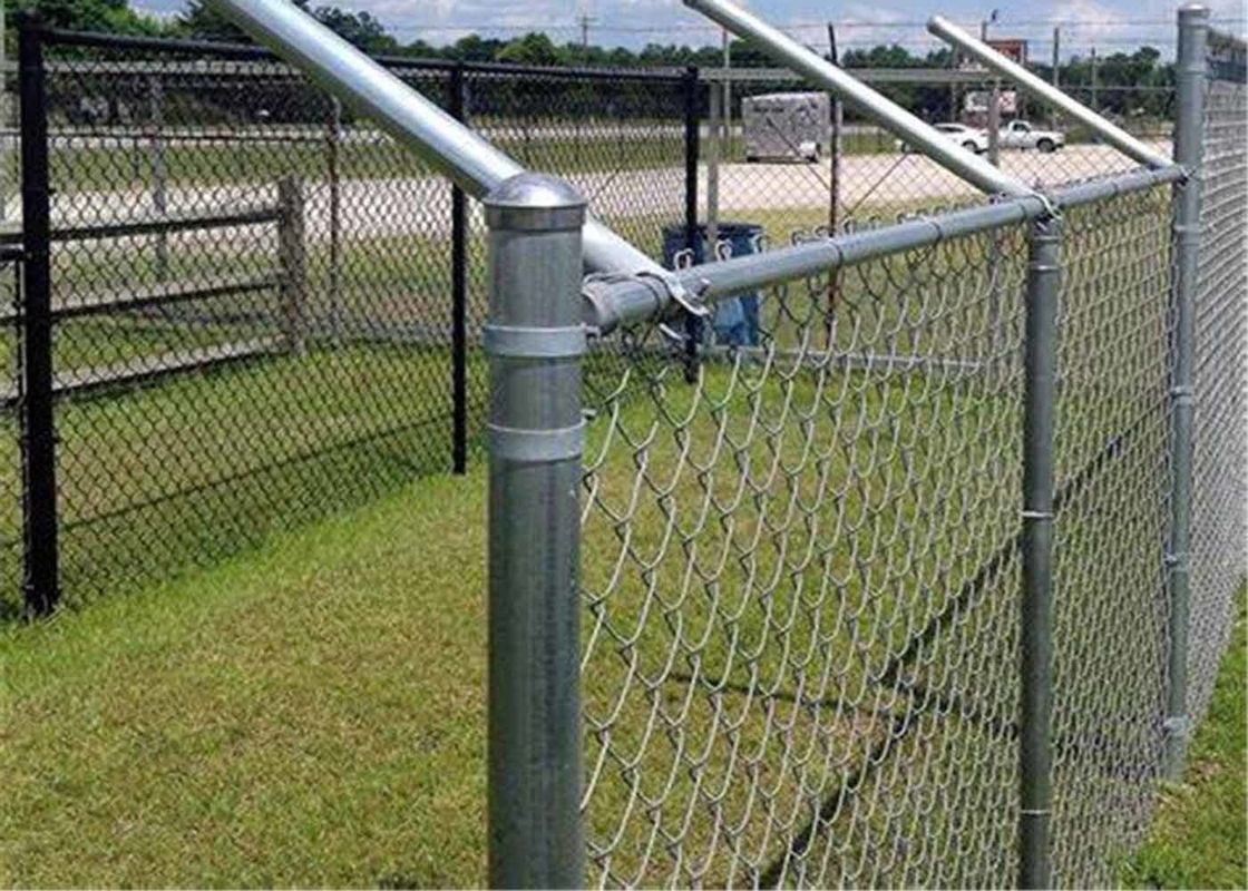 Hot Dipped Galvanized Chain Link Fence Security Fence For School, Pool And Airport