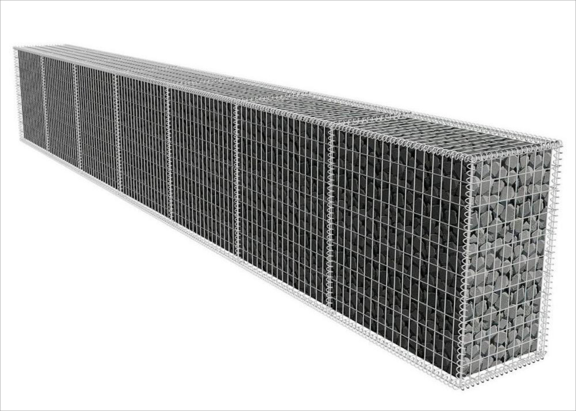 1.8-4.0mm Welded Gabion Box Retaining Wall For Protection