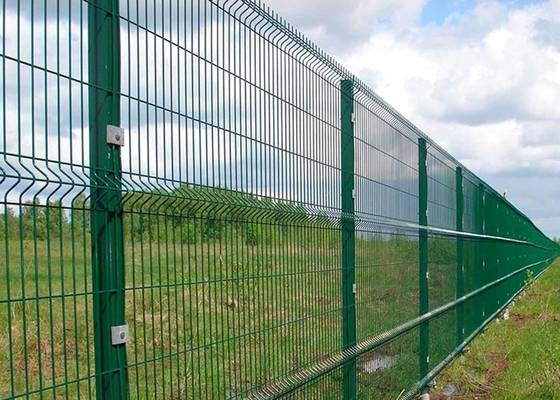 Security Welded Wire Mesh Fence 0.5mm-2.5mm Wire Gauge Color Customized