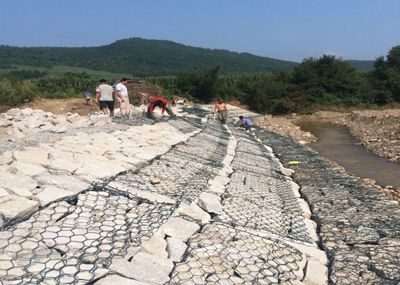 buy PVC Gabion Box es Hot Dipped Galvanized Welded Mesh For River Protection online manufacturer