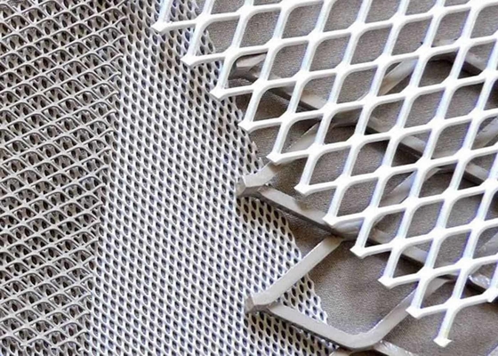 Dekoratif Paslanmaz Çelik Genişletilmiş Metal Çıta, Galvanizli Elmas Hasır