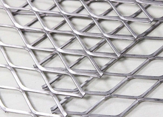 Maglia diamantata in metallo stirato in acciaio inossidabile per grigliati a pavimento