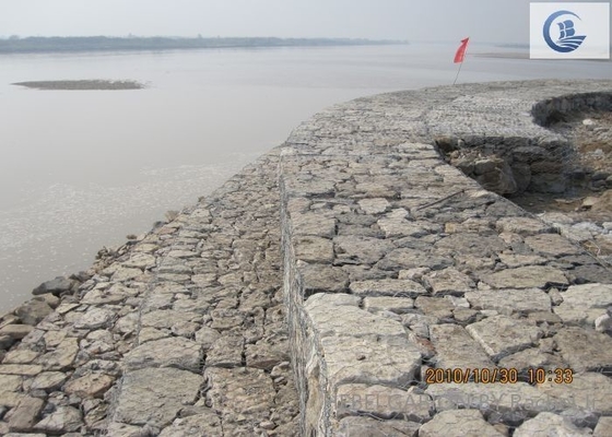 buy Hot Dipped Gal Galfan Gabion Box Wire Mesh For River Embankment online manufacturer