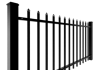 PVC Coated Pressed Spear Top Tubular Steel Ornamental Fence For Protection